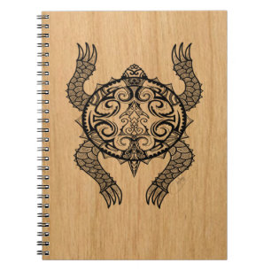 Turtle Drawing Spiral Notebook