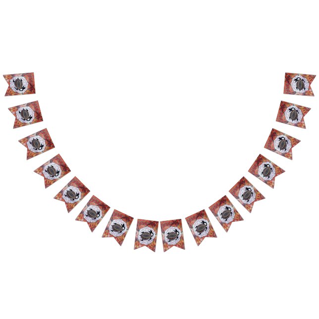 Turtle Dreaming Aboriginal Art Bunting (All)