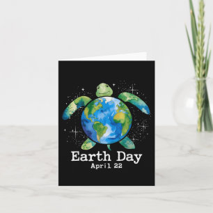 Turtle Earth Day Shirt For Women Kid Teacher Sea S Card