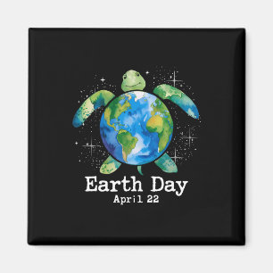 Turtle Earth Day Shirt For Women Kid Teacher Sea S Magnet