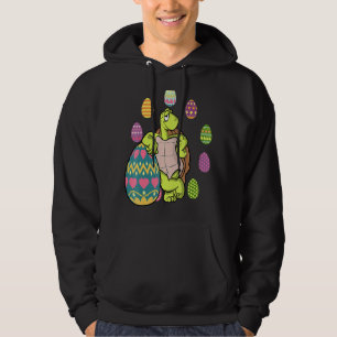 Turtle Egg Hunting Easter Day Cute Animal Boys Gir Hoodie