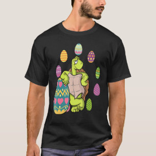 Turtle Egg Hunting Easter Day Cute Animal Boys Gir T-Shirt