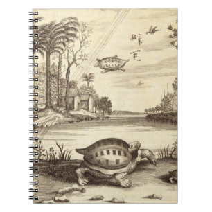 Turtle Eggs Hatching, from 'China Illustrated' by Spiral Notebook