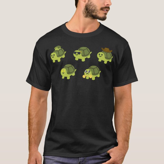 Turtle Emoji Meme Pack T-Shirt (Front)