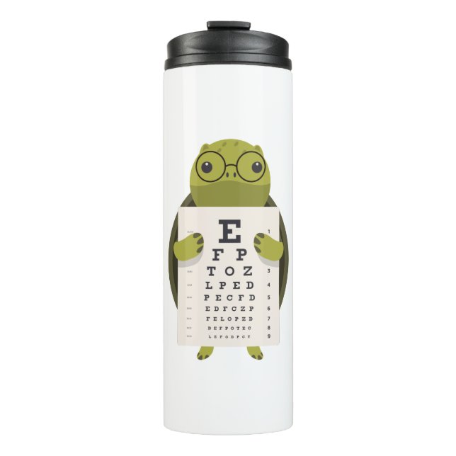 Turtle Eye Chart Thermal Tumbler (Front)