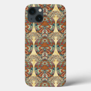Turtle Floral Pattern iPhone 13 Case
