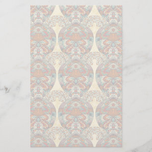 Turtle Floral Pattern Stationery