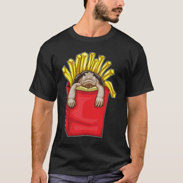 Turtle French fries T-Shirt (Front)