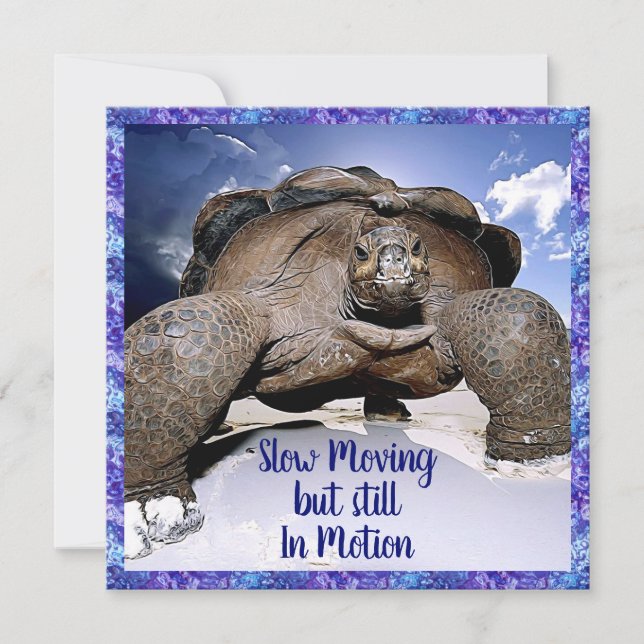 Turtle - Funny Birthday Card (Front)