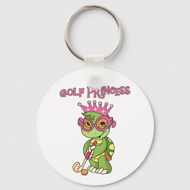 Turtle Golf Princess Key Ring (Front)