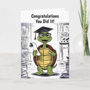 Turtle Graduation Personalised Card