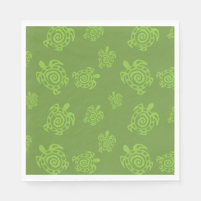 Turtle Green Graphic Napkin (Front)