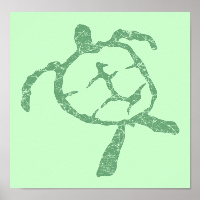 turtle-green Poster (Front)