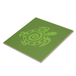 Turtle Green Print Tile