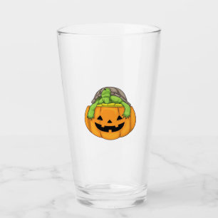Turtle Halloween Pumpkin Classic T-Shirt_1 Glass