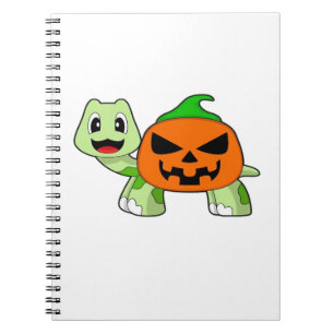 Turtle Halloween Pumpkin Classic T-Shirt Notebook