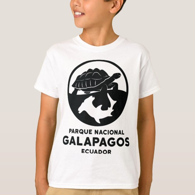 Turtle Hammerhead Shark Galapagos National Park T-Shirt (Front)