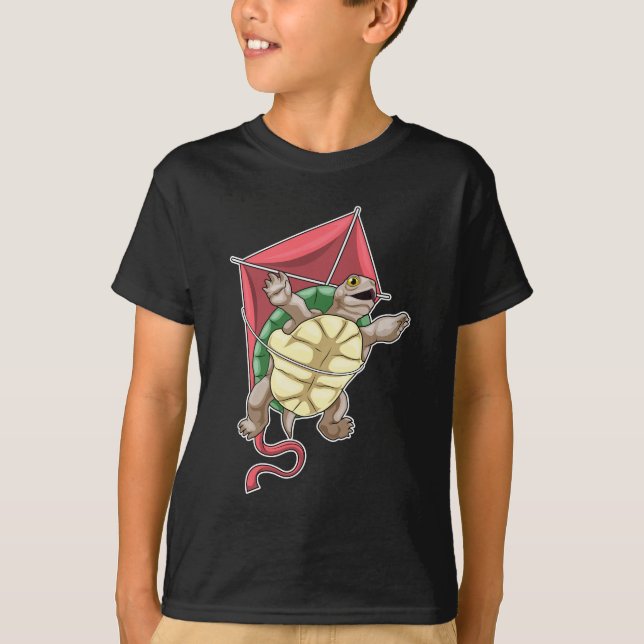 Turtle Hang gliding Kite T-Shirt (Front)