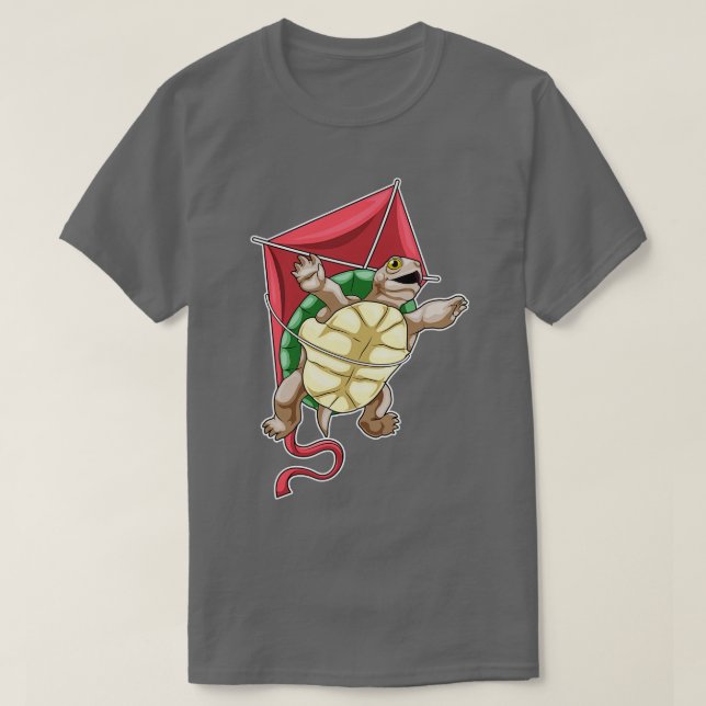 Turtle Hang gliding Kite T-Shirt (Design Front)