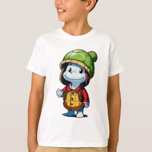 Turtle hat enthusiast   AI Art T-Shirt