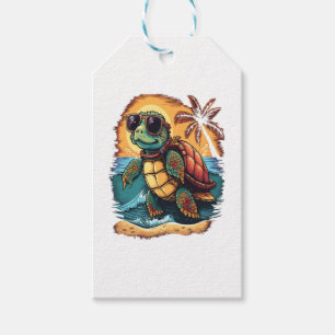 Turtle Hawaiian Sea Turtles Hawaii Tropical Beach Gift Tags