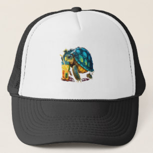 Turtle Hawaiian Sea Turtles Pineapple Aloha Copy C Trucker Hat