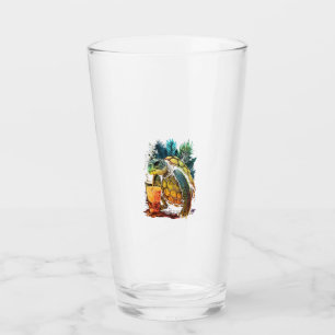 Turtle Hawaiian Sea Turtles Pineapple Aloha Copy Glass
