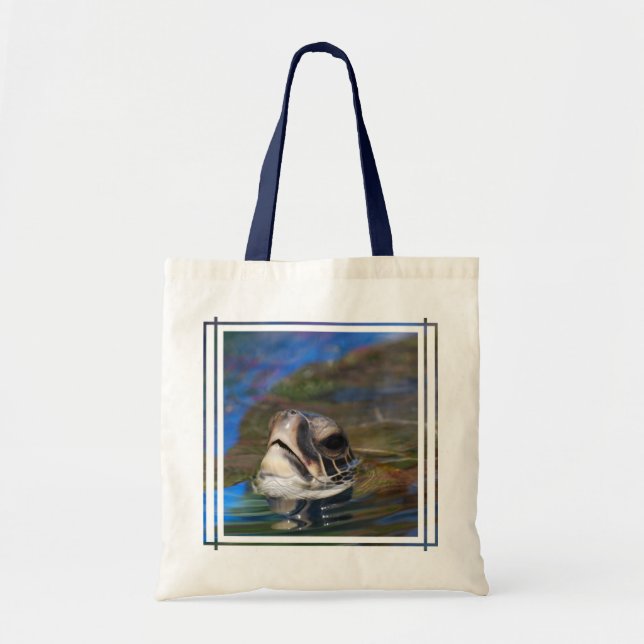 Turtle Head Tote Bag (Front)