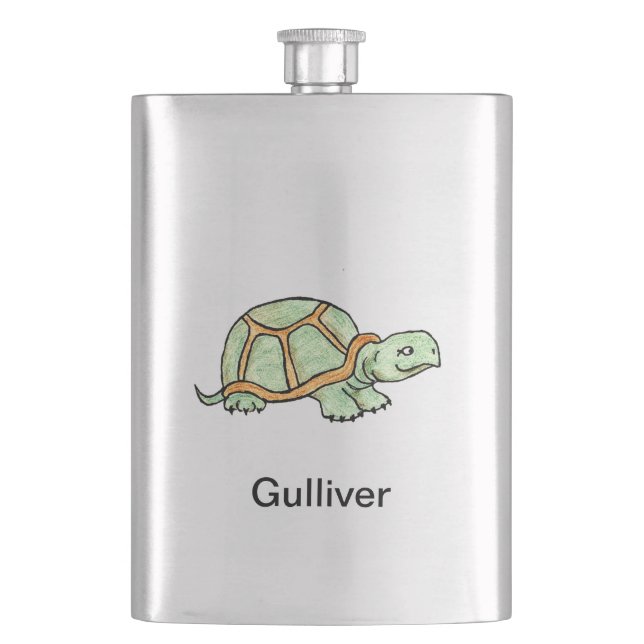 Turtle Hip Flask (Front)