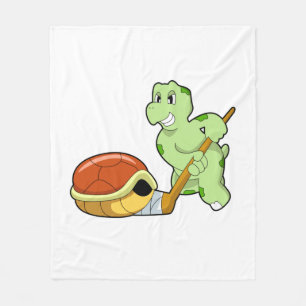 Turtle Ice hockey Ice hockey stick Fleece Blanket