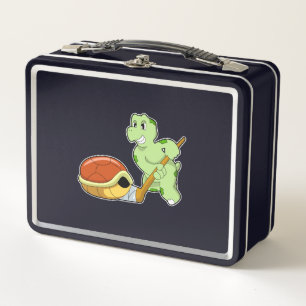 Turtle Ice hockey Ice hockey stick Metal Lunch Box