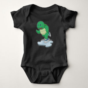 Turtle Ice skating Ice skates Baby Bodysuit