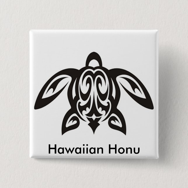 Turtle icons 15 cm square badge (Front)