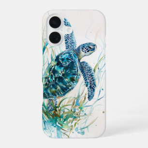 Turtle in Seagrass iPhone 16 Case