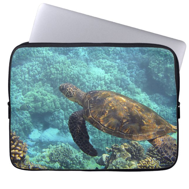 turtle in the sea laptop sleeve (Front)