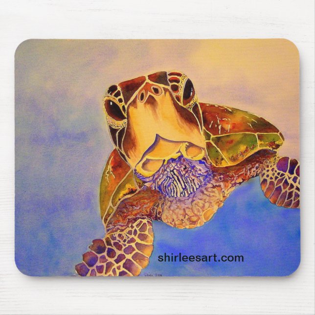 turtle in your face mousepad (Front)