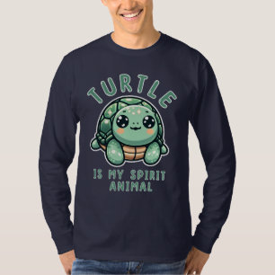 Turtle Is My Spirit Animal Cute Turtle Lover Gift T-Shirt