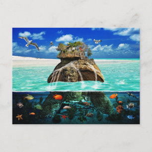 Turtle Island Fantasy Secluded Resort Postcard