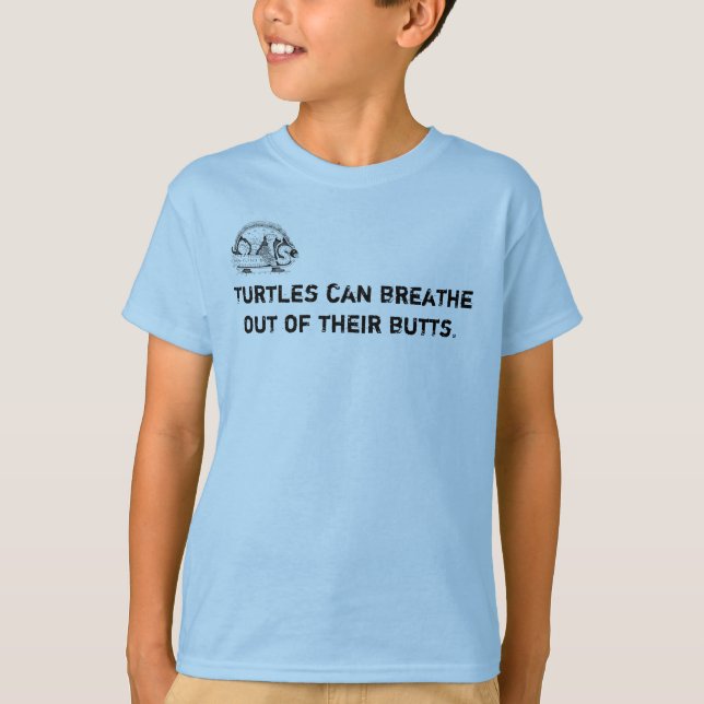 Turtle Kids' Basic American Apparel T-Shirt, blue T-Shirt (Front)