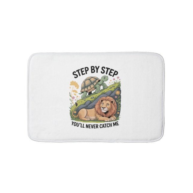 Turtle Lion Funny Bath Mat (Front)