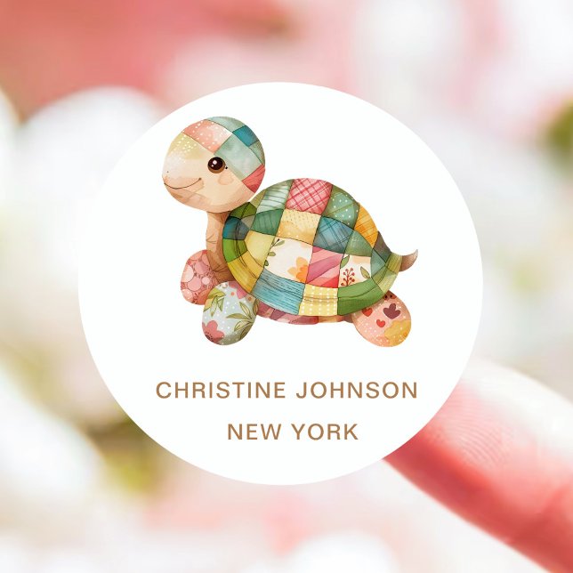 Turtle Logo Classic Round Sticker (Creator Uploaded)