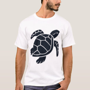 Turtle Logo Emblem Red-Eared Slider Tortoise Copy T-Shirt