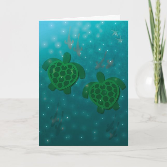 Turtle Love - The Pair of Us Holiday Card (Front)