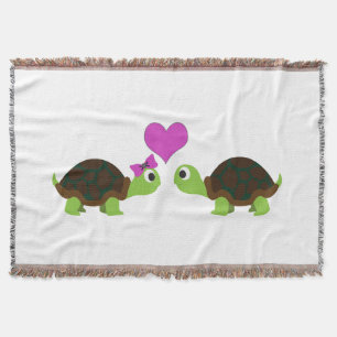 Turtle Love Throw Blanket