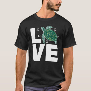 Turtle Love Turtle Tortoise Sea Animal Earth Day T-Shirt