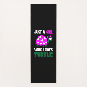 Turtle Lover A Girl Who Loves Turtles Yoga Mat