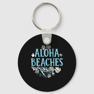 Turtle Lover Aloha Beaches Key Ring
