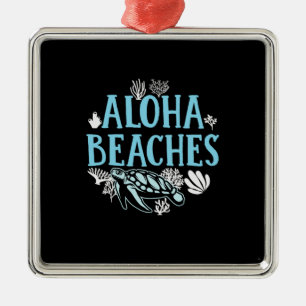 Turtle Lover   Aloha Beaches Metal Tree Decoration