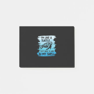 Turtle Lover | I Am Like A Turtle Post-it Notes