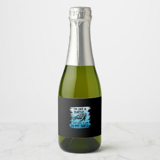 Turtle Lover | I Am Like A Turtle Sparkling Wine Label